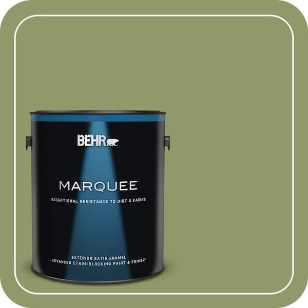BEHR MARQUEE 1 gal. Home Decorators Collection #HDC-SP14-2 Exotic Palm Satin Enamel Exterior Paint & Primer