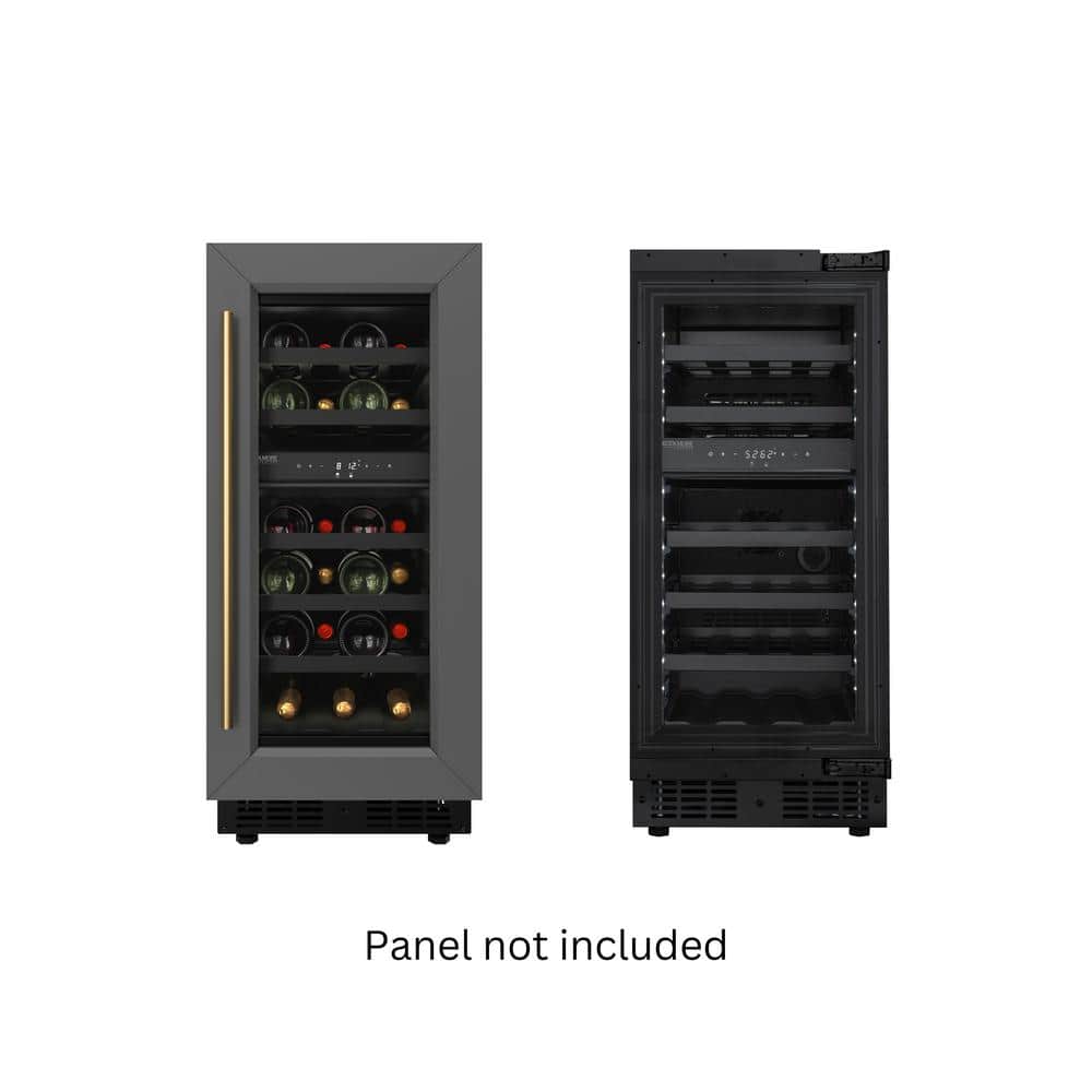 Reserve 15 in. Under Counter Panel Ready Dual Zone Built-in Wine Cooler with Black Shelves 23 Bottle Capacity price history on PriceWatchPro