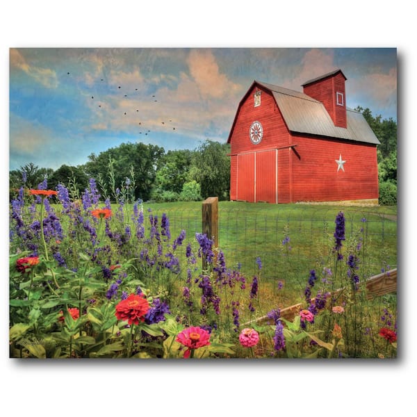 Farm Fresh Garden II - Landscape Canvas Wall Art Red Barrel Studio Size: 12 H x 20 W x 1 D, Format: Wrapped Canvas