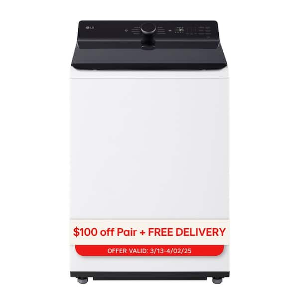 5.3 cu. ft. SMART Top Load Washer in Alpine White with Agitator, Easy Unload and TurboWash3D Technology