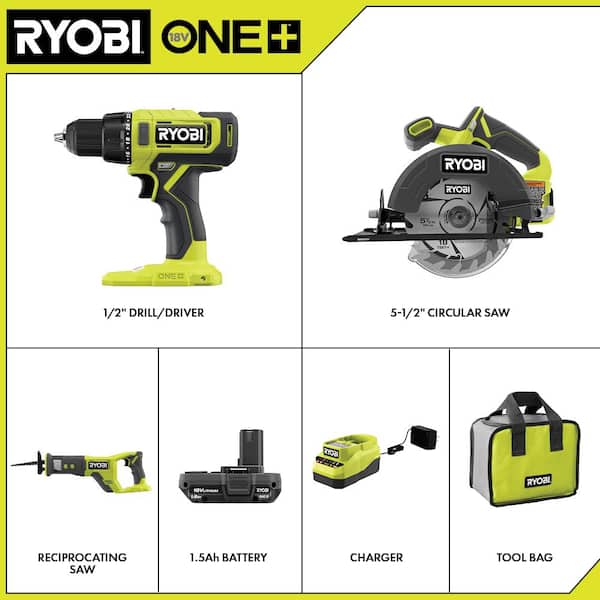 Ryobi ONE+ PCL206 18V 2-Speed 1/2-in Chuck Drill/Driver (Tool Only