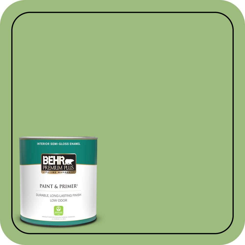 1 qt. #P380-5 Gleeful Semi-Gloss Enamel Low Odor Interior Paint & Primer price history on PriceWatchPro