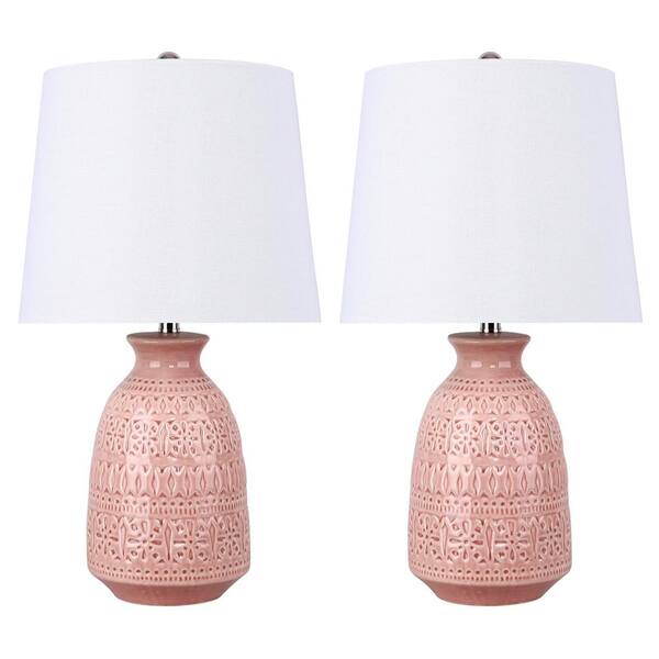 blush ceramic lamp