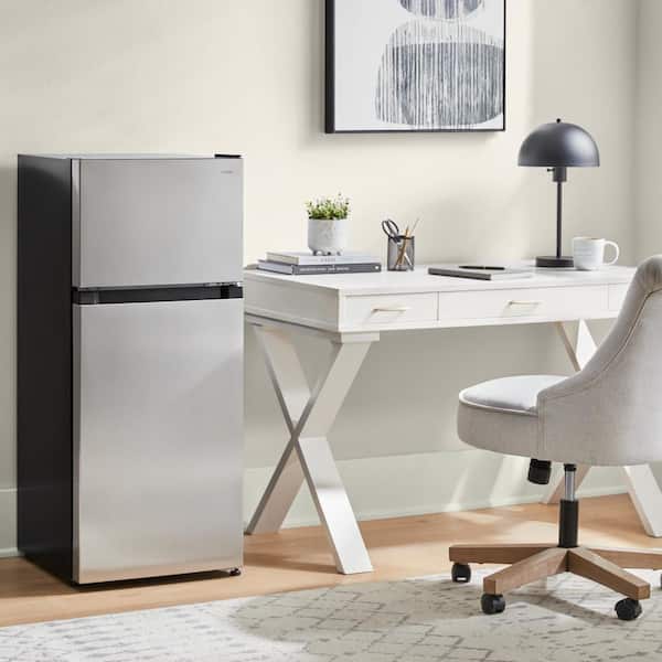 Vissani 4.5 cu. ft. 2-Door Mini Refrigerator in Platinum Steel