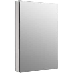 Catalan 24.125 in. W x 36 in. H x 5 in. D Recessed or Surface Mount Medicine Cabinet in Satin Anodized Aluminum
