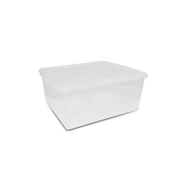 HDX 20 Qt. Premium Sweater Box in Clear