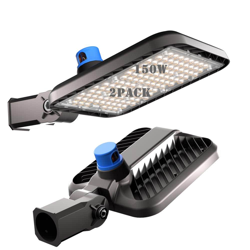 600-Watt Equivalent Integrated LED Parking Lot Area Light, 150W Slip Fit Mo