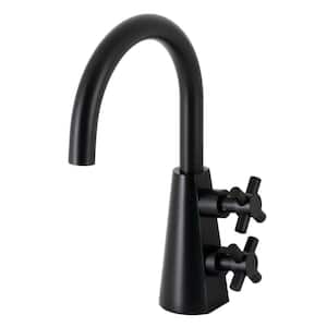 Constantine 2-Handle Single Hole Bathroom Faucet with Push Pop-Up in Matte Black