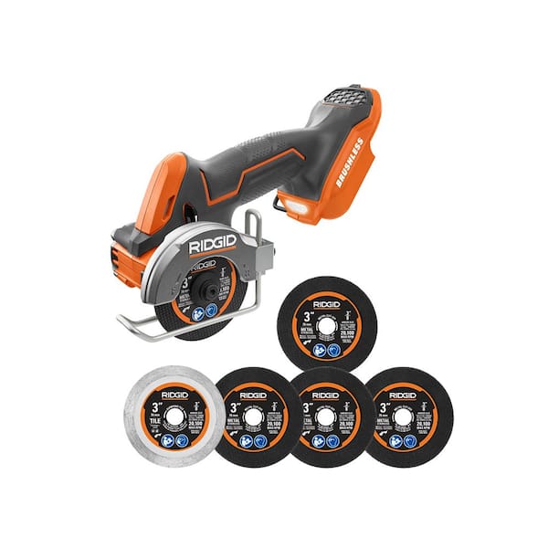 18V SubCompact Brushless Cordless 3 in. Multi-Material Saw (Tool Only) with (6) Cutting Wheels