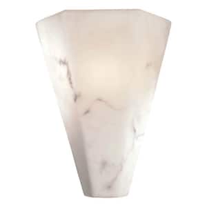 Lavery 1-Light Alabaster Dust Wall Sconce
