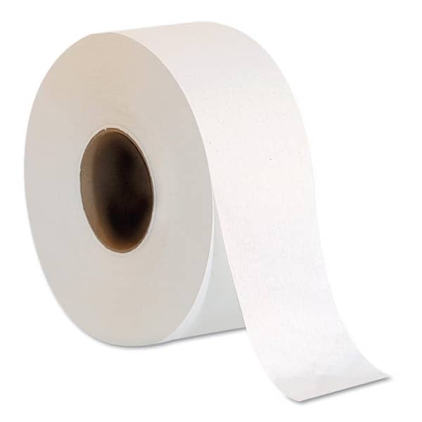 2 Ply Jumbo Toilet Paper Roll With 9 Diameter White Large Janitorial 12 Case 