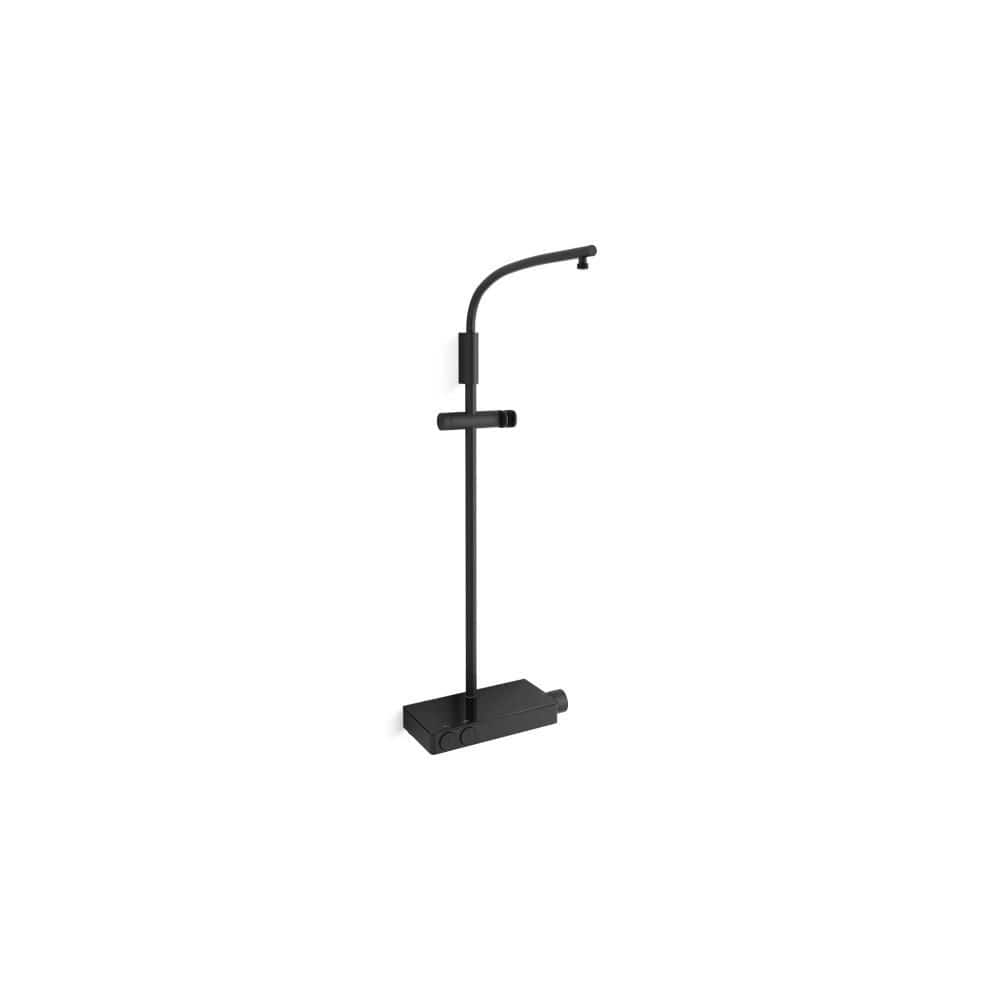 Anthem 1/2 in. Two Way Exposed Thermostatic Valve With Shower Column In Matte Black price history on PriceWatchPro