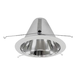 6 in. Clear Reflector Recessed Cone with White Trim
