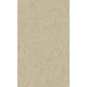 Warm Tan Scratched Plain Textured Printed Non-Woven Paper Non-Pasted Textured Wallpaper 60.75 sq. ft.