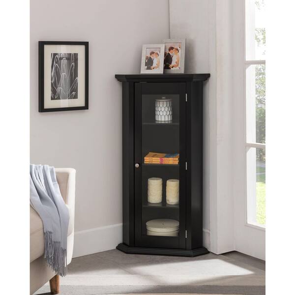 Inroom Furniture Designs K1702 Console Table Black 42 x 23 x 15 in