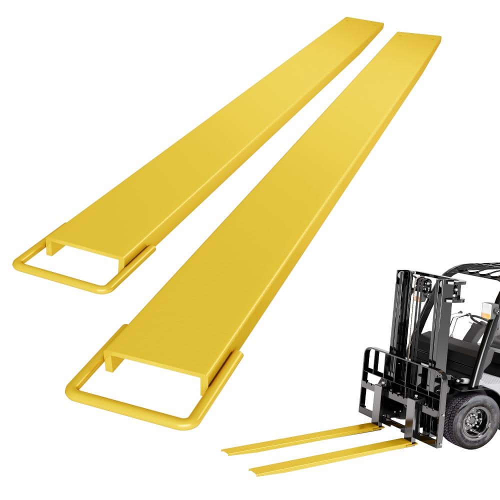 Heavy Duty Steel Forklift Extensions with Slip-On Pallet Fork Extenders for Secure Material Handling,Extended Load Reach price history on PriceWatchPro