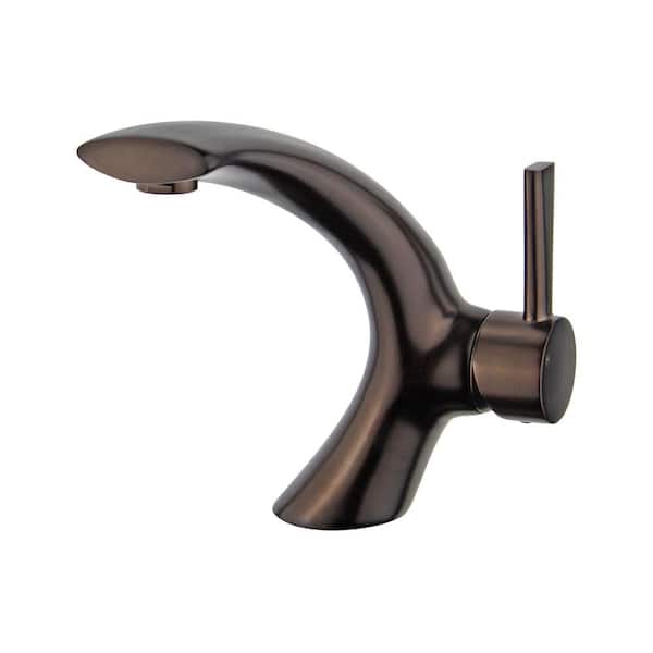 Bellaterra Home Bilbao Single Hole Single-Handle Bathroom Faucet with Overflow Drain in Oil Rubbed Bronze