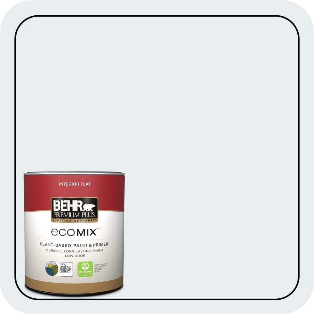 BEHR PREMIUM PLUS 1 qt. #560E-1 Little Dipper Flat EcoMix Plant-Based ...