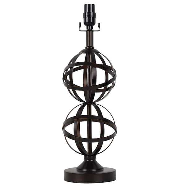 Hampton Bay TTL20 Mix and Match 20 in. H Oil Rubbed Bronze Double Orb Table Lamp Base