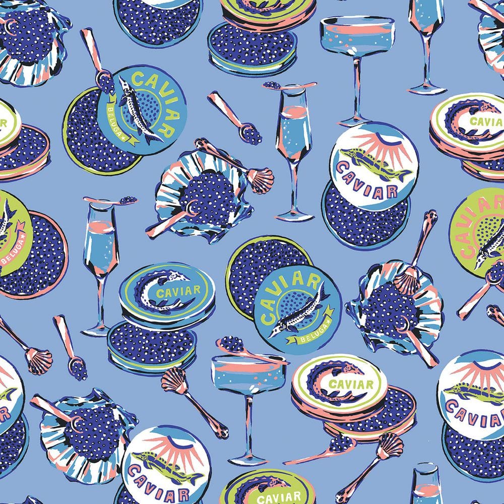 Champagne and Caviar Blue Peel and Stick Wallpaper price history on PriceWatchPro