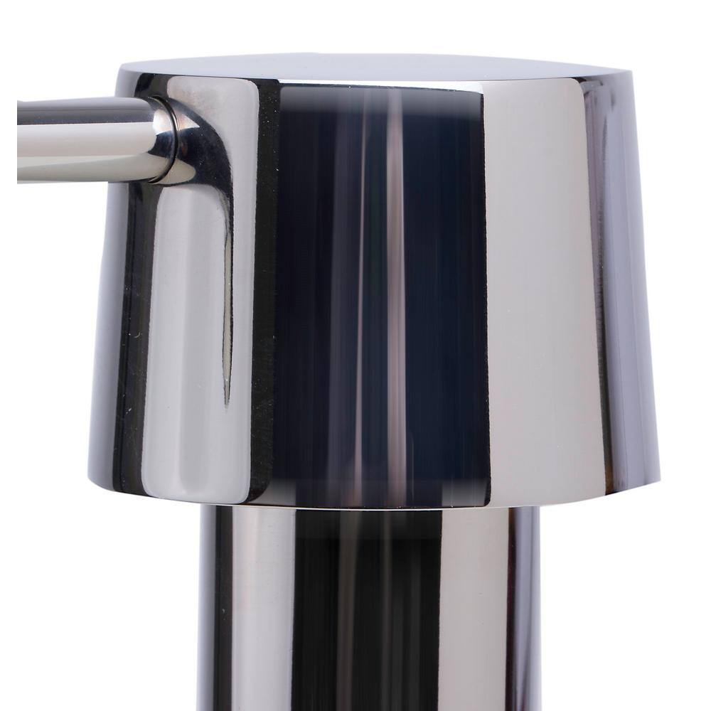 Polished Stainless Steel Modern Soap Dispenser with Refillable Bottle