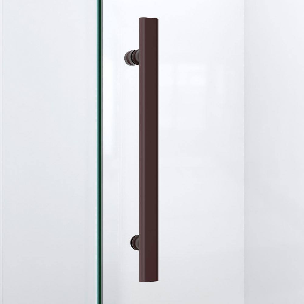 Prism Lux 40" Clear Glass Neo-Angle Shower Enclosure