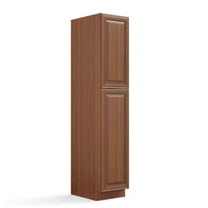 18 in. W x 24 in. D x 84 in. H in Cameo Scotch Plywood Ready to Assemble Floor Wall Pantry Kitchen Cabinet
