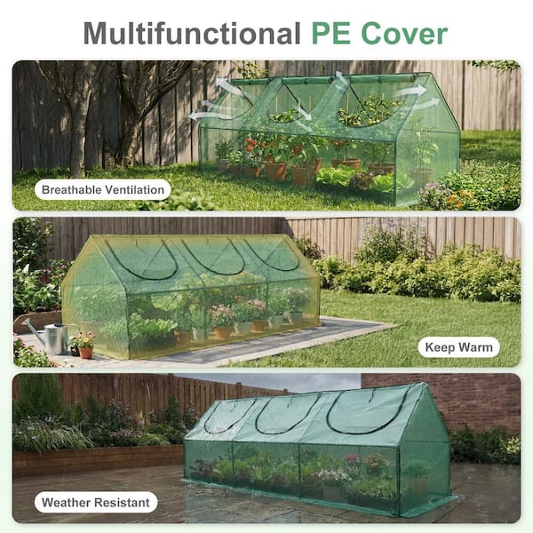 Aoodor 9 ft. W x 3 ft. D x 3 ft. H Portable Mini Greenhouse Kit