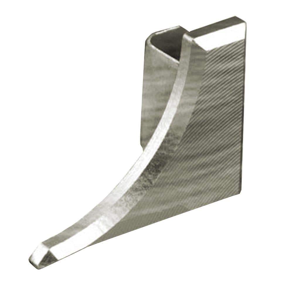 Dilex-AHKA Brushed Nickel Anodized Aluminum 1/4 in. x 1/2 in. Metal Right End Cap price history on PriceWatchPro