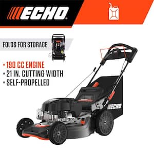 21 in. 190 cc Briggs and Stratton Gas 3-in-1 Dual Blade RWD Self-Propelled Lawn Mower with Mow N' Stow and ReadyStart