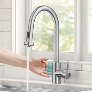 Bolden Touchless Sensor 2-Function Single Handle Pull Down Sprayer Kitchen Faucet in Spot-Free Stainless Steel