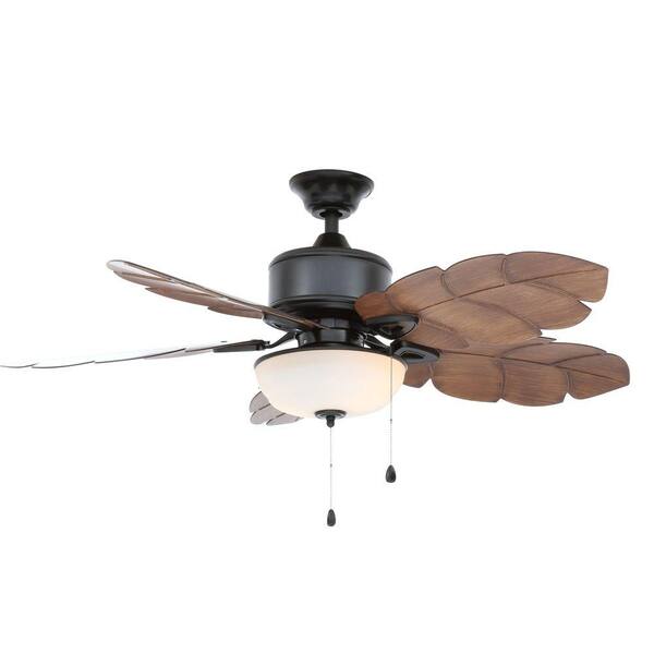 Home Decorators Collection Palm Cove 52 in. Indoor/Outdoor Natural Iron Ceiling Fan  with Light Kit