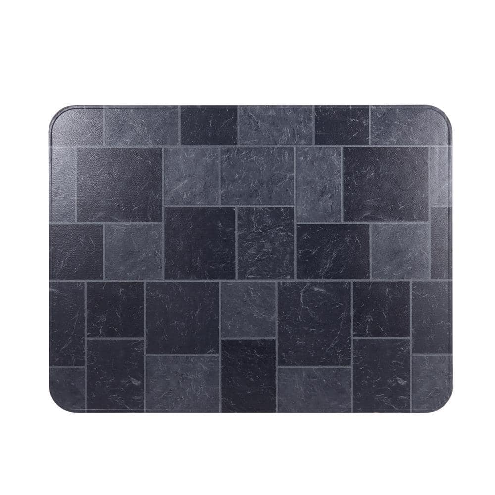Shelter 32 in. x 42 in. Type 2 UL1618 Gray Slate Tile Stove Board