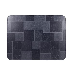 32 in. x 42 in. Type 2 UL1618 Gray Slate Tile Stove Board