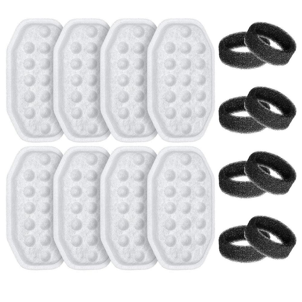 Cat Water Fountain Filters Replacement and Pre-Filter Sponges for 3. 2L Stainless Steel Pet Fountain 16-Pack price history on PriceWatchPro