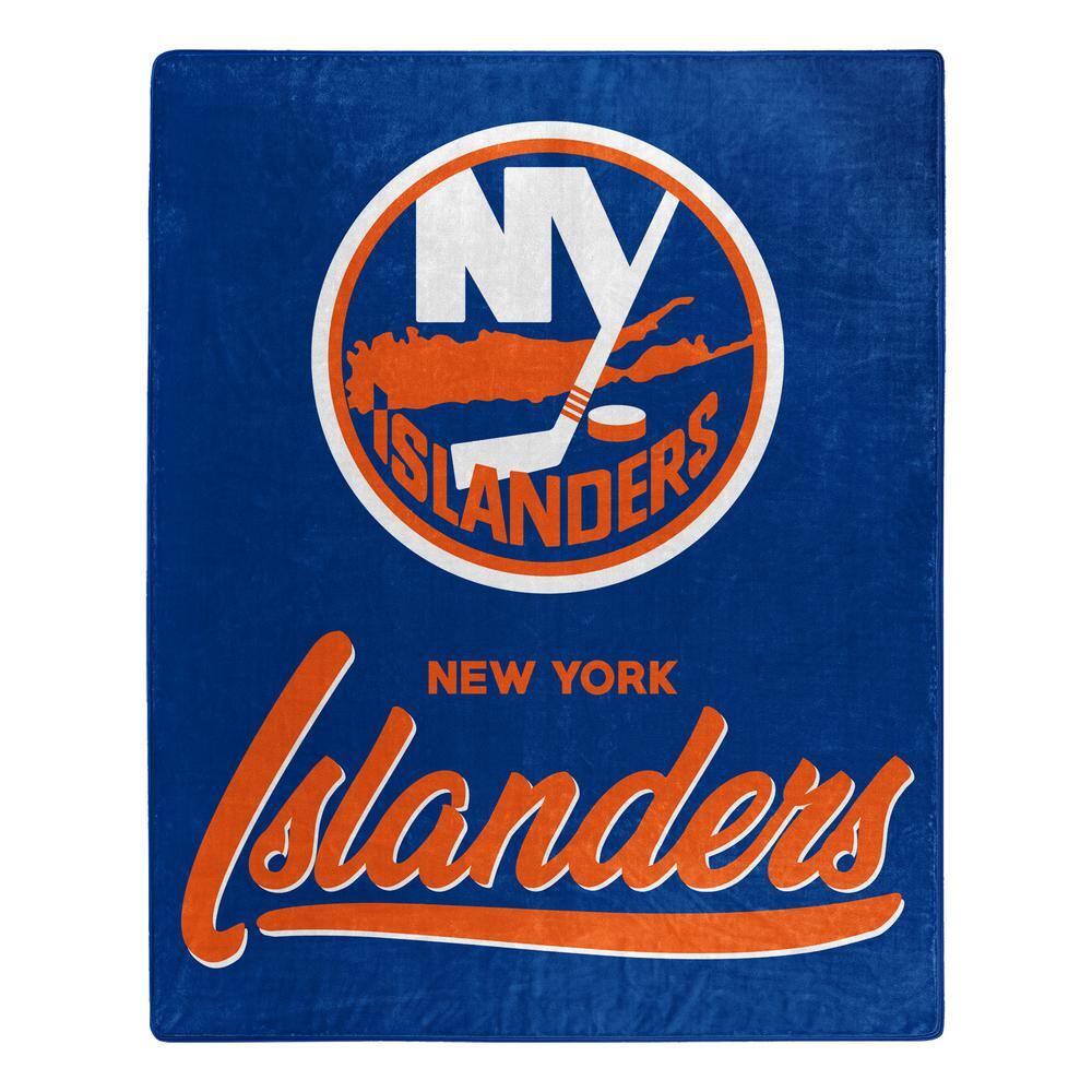 Islanders Signature Multi Colored Raschel Throw Blanket