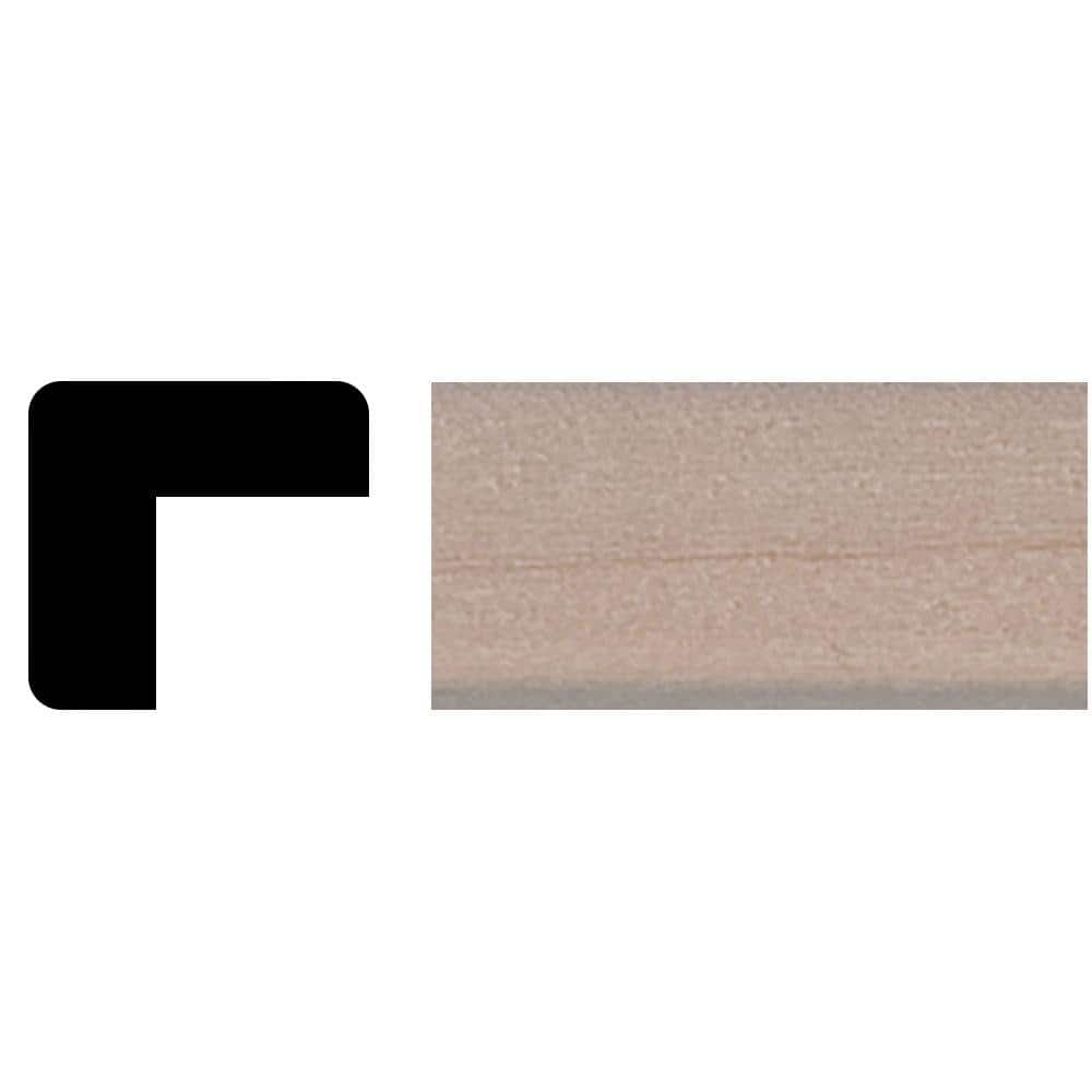 HOUSE OF FARA TT09 3/8 in. x 3/8 in. x 4 ft. Basswood Outside Corner Tinytrim Moulding TT09