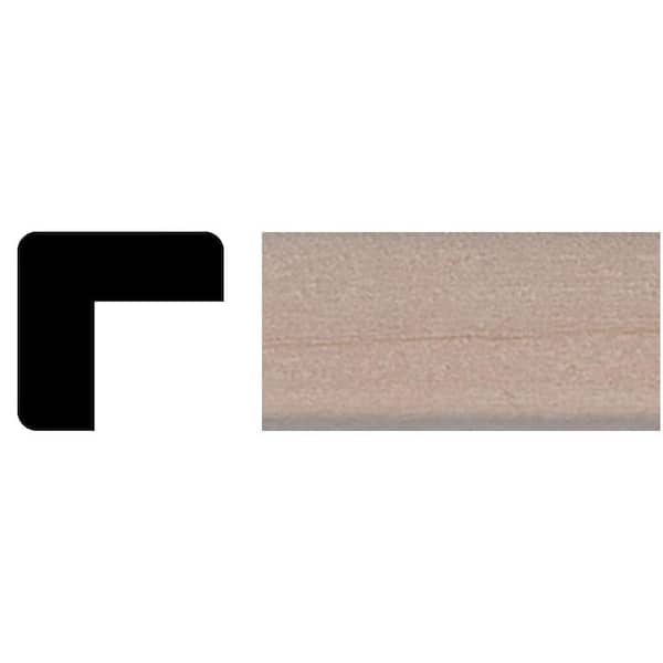 HOUSE OF FARA TT09 - 3/8 in. x 3/8 in. x 4 ft. Basswood Outside Corner Tinytrim Moulding