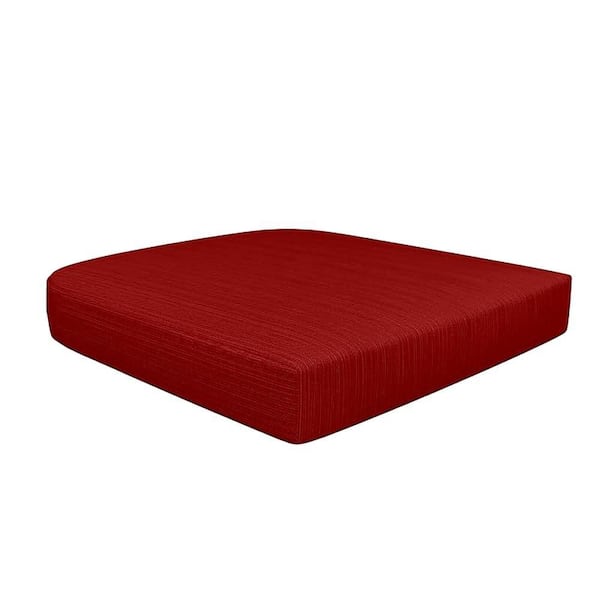 Cushion 19 x 18 x 3 Sunbrella Outdoor Patio Dining Chair Cushions with High-Density Foam Canvas Antique Beige