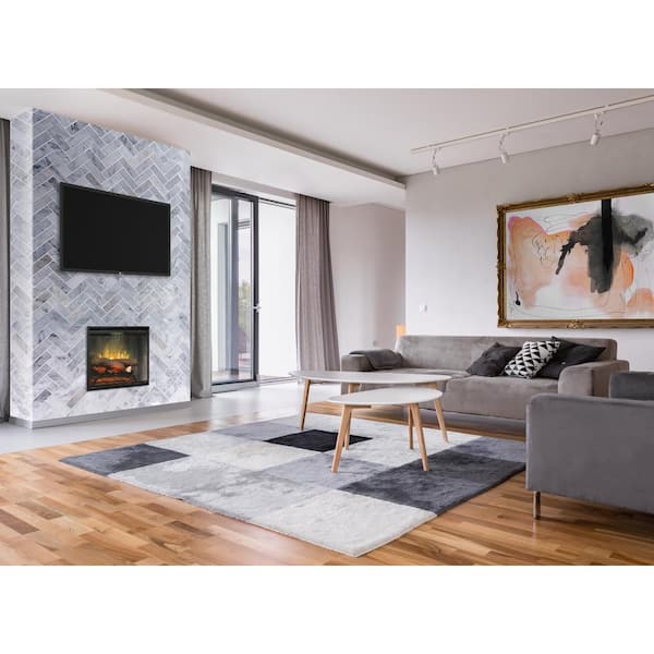Dimplex Revillusion 24 in. Built-In Fireplace Insert in Weathered Grey