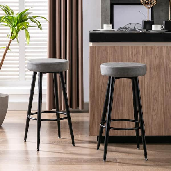 teal velvet bar stools