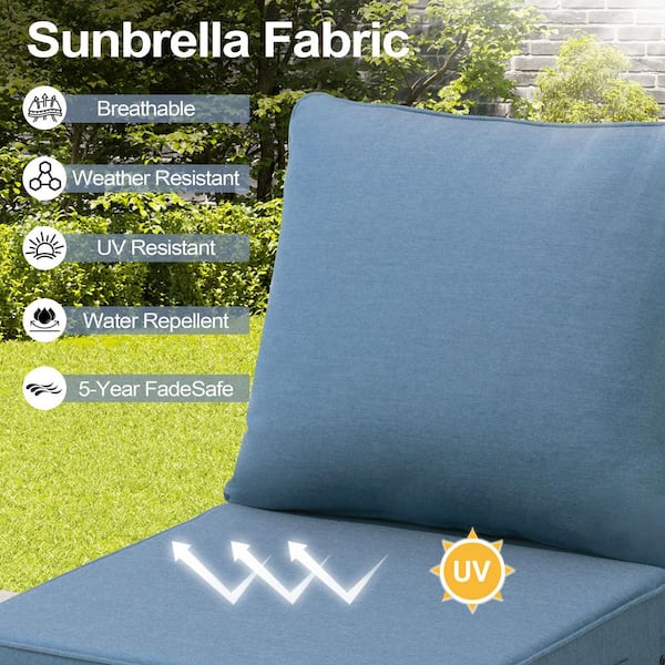 Pellebant 24 x 24 1-Set Sunbrella Deep Seating Outdoor
