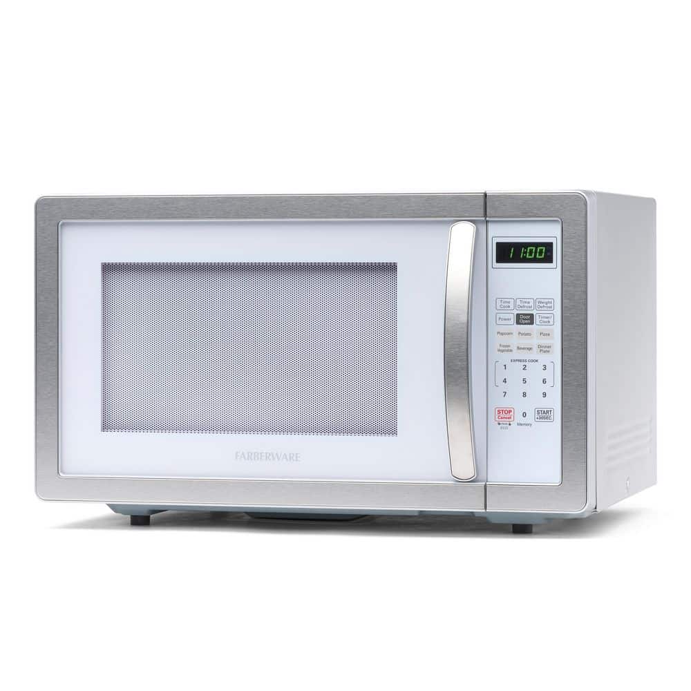 Platinum White 1.1 cu. ft. Touch Control Microwave Oven
