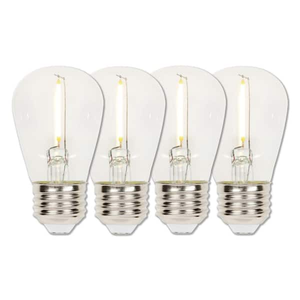 Westinghouse 15-Watt Equivalent S14 Clear LED Light Bulb Soft White (4-Pack)