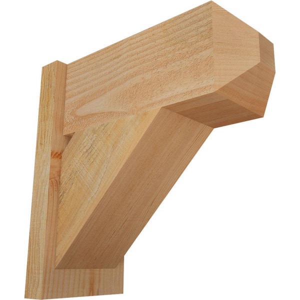 Ekena Millwork 8 in. x 18 in. x 18 in. Traditional Craftsman Rough Sawn Douglas Fir Outlooker