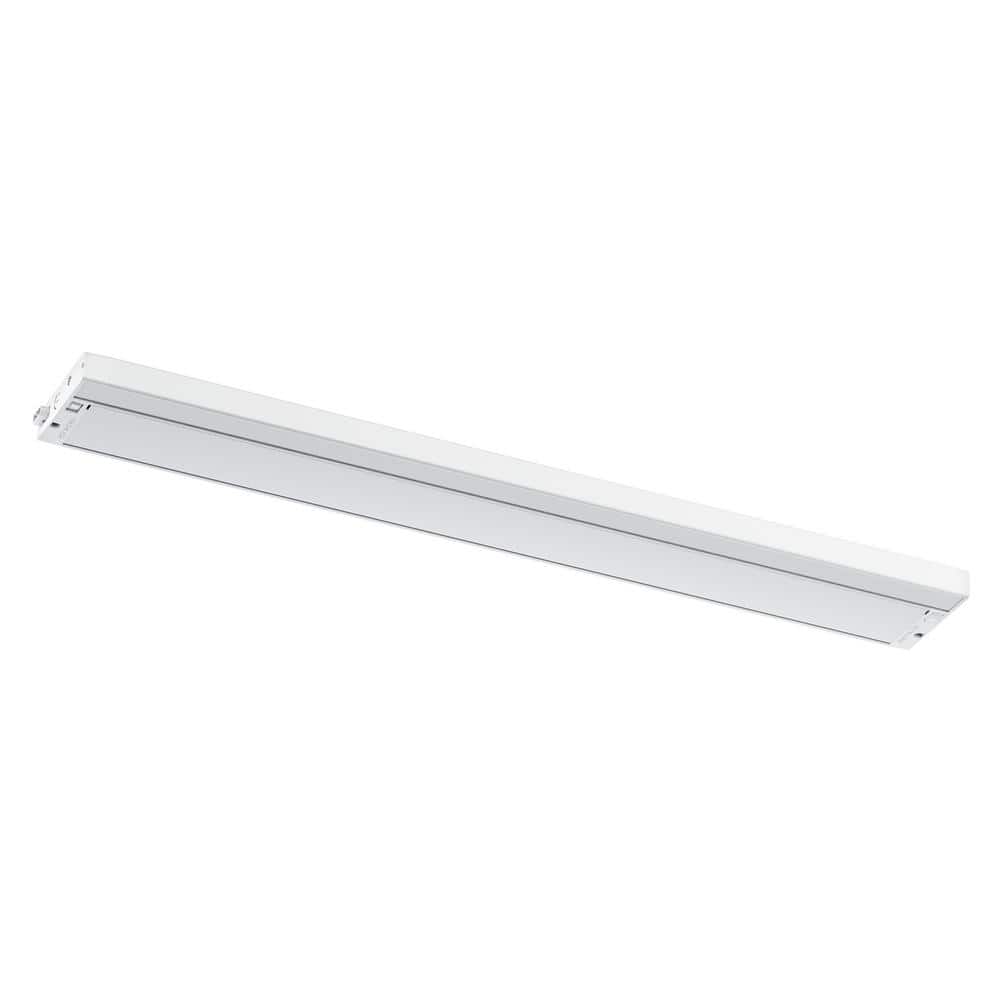 30" White LED Under Cabinet Light Bar with Adjustable Temperature