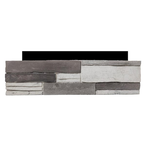 ADORN 23.5 in. x 6 in. Colorado Gray Stone Veneer Siding (Flats)