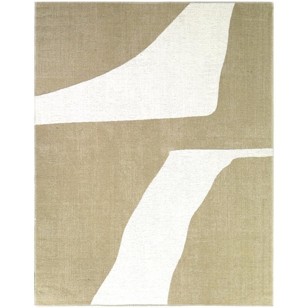 BALTA Lucretia Tan 8 ft. x 10 ft. Abstract Area Rug