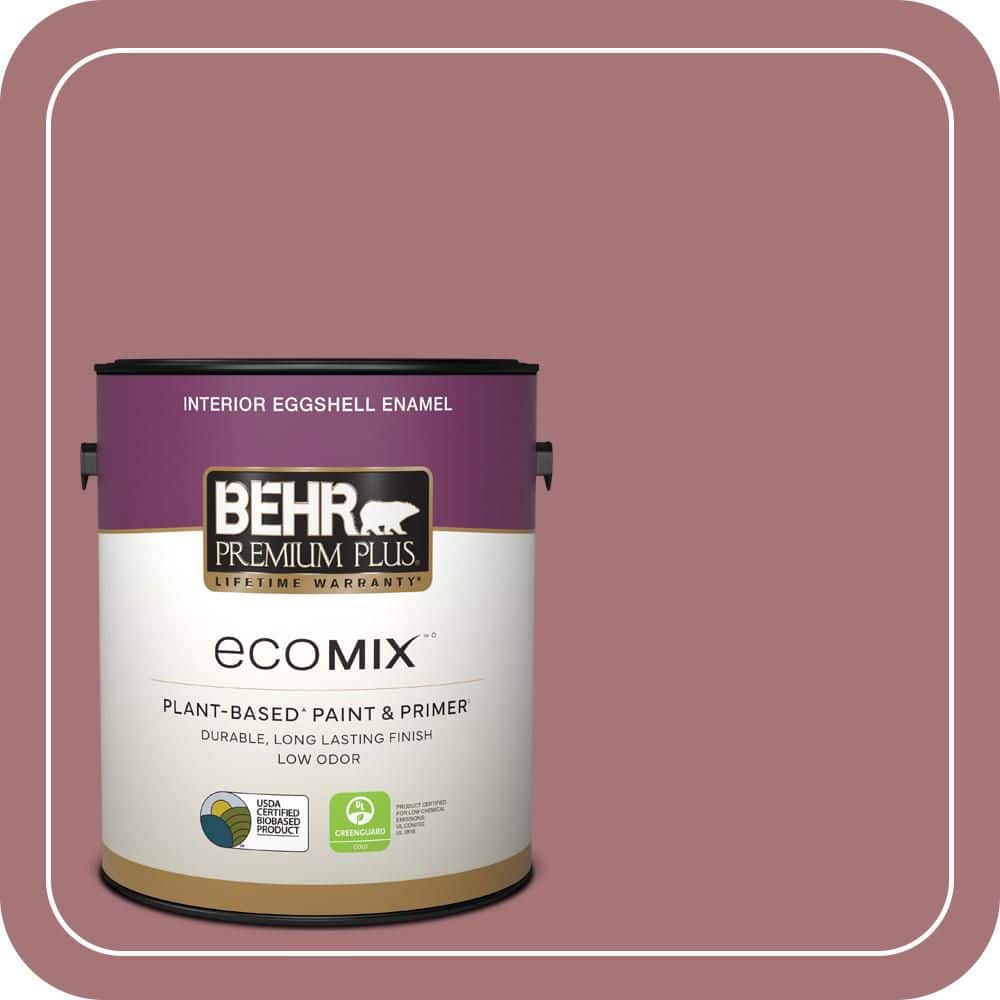 1 gal. #S130-5 Heirloom Rose Eggshell Enamel EcoMix Plant-Based Interior Paint & Primer price history on PriceWatchPro