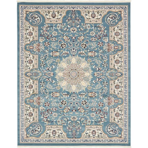 Unique Loom Narenj Newcastle Blue 8' 0 x 10' 0 Area Rug